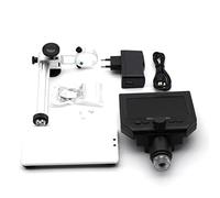 Kit de Accesorios para microscopios 600x Microscopio Digital Video electrónico, 4.3 Pulgadas HD LCD Soporte de Metal de microscopio de Soldadura Portaobjetos de microscopio