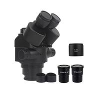 Kit de accesorios para microscopios 7X-45X 3.5X-90X Simul-Focal Trinocular Microscopio Zoom Estéreo Microscopio Cabeza 0.5x 2.0x 0.7x 1.5x 0.75x Lente de objetivo auxiliar Portaobjetos de microscopio(