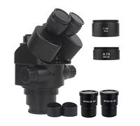 Kit de accesorios para microscopios 7X-45X 3.5X-90X Simul-Focal Trinocular Microscopio Zoom Estéreo Microscopio Cabeza 0.5x 2.0x 0.7x 1.5x 0.75x Lente de objetivo auxiliar Portaobjetos de microscopio(