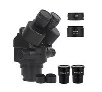 Kit de accesorios para microscopios 7X-45X 3.5X-90X Simul-Focal Trinocular Microscopio Zoom Estéreo Microscopio Cabeza 0.5x 2.0x 0.7x 1.5x 0.75x Lente de objetivo auxiliar Portaobjetos de microscopio(