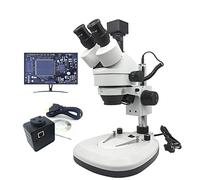 Kit de Accesorios para microscopios 7x-45x Zoom microscopio estéreo trinocular Iluminado microscopio Digital con USB Ocular de cámara Digital Portaobjetos de microscopio
