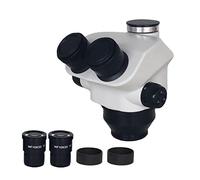 Kit de Accesorios para microscopios 7x-50x Microscopio Estereo trinocular Focal simuloso Portaobjetos de microscopio (Color : White Color)