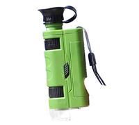 Kit de Accesorios para microscopios 8 0x-120x Microscopio de telefonía móvil de Zoom LED Luz con Clip de teléfono móvil Portaobjetos de microscopio (Color : Green)