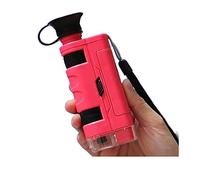 Kit de Accesorios para microscopios 8 0x-120x Microscopio de telefonía móvil de Zoom LED Luz con Clip de teléfono móvil Portaobjetos de microscopio (Color : Red)