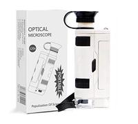 Kit de Accesorios para microscopios 8 0x-120x Microscopio de telefonía móvil de Zoom LED Luz con Clip de teléfono móvil Portaobjetos de microscopio (Color : White)