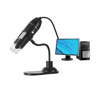 Kit de Accesorios para microscopios 8 LED 50X-100X Microscopio Digital electrónico, con Soporte Portaobjetos de microscopio