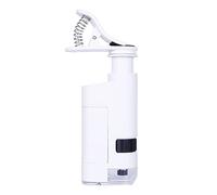 Kit de Accesorios para microscopios 80-120x Microscopio Ajustable Universal Portátil Microscopio de teléfono Celular de Tipo Clip de Clip con LED Lámpara Portaobjetos de microscopio