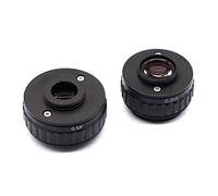 Kit de accesorios para microscopios Adaptador de montaje 1X/ 0.35X/ 0.5XC, adaptador CTV ajustable de enfoque de anillo for microscopio estéreo Trinocular Focal Simul de nuevo estilo Portaobjetos de m