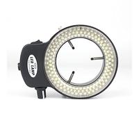 Kit de accesorios para microscopios Ajustable 56/144 LED microscopio anillo luz iluminador lámpara for la industria estéreo Trinocular microscopio Video lupa 110V 220V Portaobjetos de microscopio(144