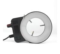 Kit de accesorios para microscopios Ajustable 56/144 LED microscopio anillo luz iluminador lámpara for la industria estéreo Trinocular microscopio Video lupa 110V 220V Portaobjetos de microscopio(USB)