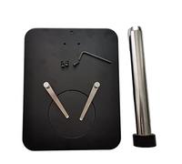 Kit de Accesorios para microscopios Base de microscopio estéreo de Aluminio for trinocular Binocular 3 2mm Tablero de microscopio de Columna Portaobjetos de microscopio