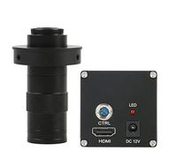 Kit de Accesorios para microscopios Cámara de microscopio Industrial de Video Auto Focus 1080p 10 0X 180x 200x c Lente de Montaje Portaobjetos de microscopio (Color : with 130x B)