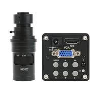Kit de accesorios para microscopios Cámara de vídeo for microscopio, lente de montaje en C, 14MP, 1080P, 100X, 130X, 180X, 200X, 300X, 500X Portaobjetos de microscopio(With 200X)