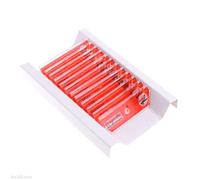 Kit de Accesorios para microscopios Conjunto de Diapositivas de microscopio Preparado 12 PCS Portaobjetos de microscopio (Color : Red)