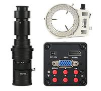 Kit de Accesorios para microscopios Imx307 Sensor 108 0p HDMI VGA Cámara de microscopio de Video Digital Industrial Portaobjetos de microscopio (Color : 500x Lens with LED)