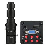 Kit de Accesorios para microscopios Imx307 Sensor 108 0p HDMI VGA Cámara de microscopio de Video Digital Industrial Portaobjetos de microscopio (Color : 500x Lens)