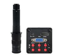 Kit de Accesorios para microscopios Imx307 Sensor 108 0p HDMI VGA Cámara de microscopio de Video Digital Industrial Portaobjetos de microscopio (Color : 300x Lens)