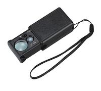 Kit de Accesorios para microscopios Joyas de microscopio de Lupa de Mano 30x 60x Portaobjetos de microscopio