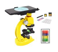 Kit de Accesorios para microscopios Kit de microscopio Laboratorio LED 100x-400x-1200x Biológico Refinado Portaobjetos de microscopio (Color : B, Magnification : 100X-400X-1200X)