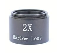 Kit de Accesorios para microscopios Lente 2X 1,25 Pulgadas Telescopio astronómico Ocular Portaobjetos de microscopio (Color : Metric Thread)