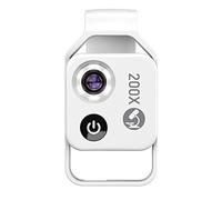 Kit de Accesorios para microscopios Lente de microscopio de Aumento de 200x for la Lente de la cámara del teléfono Macro portátil Lente Portaobjetos de microscopio (Color : One Level White)