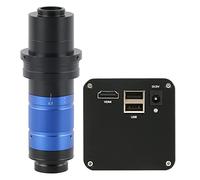 Kit de Accesorios para microscopios Lente de Montaje de Zoom Ajustable 450X, cámara de microscopio de Video Digital Industrial Portaobjetos de microscopio (Color : HDMI)