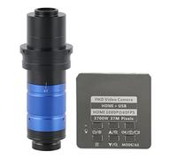 Kit de Accesorios para microscopios Lente de Montaje de Zoom Ajustable 450X, cámara de microscopio de Video Digital Industrial Portaobjetos de microscopio (Color : 37MP HDMI USB)
