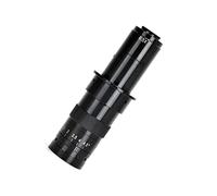 Kit de accesorios para microscopios Lente de montaje en C ajustable de 25 mm Adaptador de 4.5X Zoom de aumento de 180X for lupa de ocular de cámara de microscopio industrial Portaobjetos de microscopi