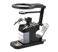 Kit de accesorios para microscopios Lupa 16 DIRIGIÓ Luz 3x 4.5x Herramienta de reparación de desoldadores de clips auxiliares Portaobjetos de microscopio