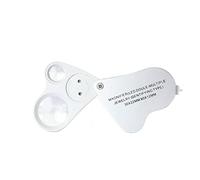 Kit de Accesorios para microscopios Lupa de joyería 2-Lente Lupa 30x 60x joyeros lupas de Ojos LED Iluminado Portaobjetos de microscopio