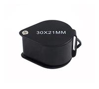 Kit de Accesorios para microscopios Magnifier 30x Black K9 Lupa de Vidrio óptico Portaobjetos de microscopio