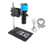 Kit de Accesorios para microscopios Microscopio 8MP Cámara Industrial Vga Pantalón de Enfoque Ajustable de la Lente de Montaje C de Interfaz Portaobjetos de microscopio (Color : 16MP)