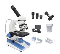 Kit de Accesorios para microscopios Microscopio Digital 200 0X LED Eyopo de microscopio monocular 100 PCS Diapositivas Portaobjetos de microscopio (Color : Only Microscope, Magnification : 2000X)