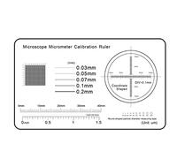 Kit de Accesorios para microscopios Microscopio micrómetro calibración línea de Deslizamiento Ancho de la medición de diámetro de partícula Portaobjetos de microscopio (Color : 13)