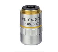 Kit de accesorios para microscopios Microscopio Plan acromático objetivo lente 40X 10X 4X 100X Plan acromático objetivo objetivo microscopio biológico Universal 195mm lente RMS hilo Portaobjetos de mi