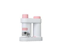 Kit de Accesorios para microscopios Mini microscopio portátil de Mano Desmontable Portaobjetos de microscopio (Color : Pink)