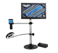 Kit de Accesorios para microscopios Monocular 2 2MP USB Lente de microscopio portátil de cámara Digital 56 LED Base de lampara Portaobjetos de microscopio (Color : Lens B Without LCD)