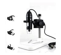 Kit de accesorios para microscopios Profesional USB Microscopio digital 100 0x 1600x 8 le Ds 2MP Cámara de zoom de microscopio electrónico Portaobjetos de microscopio(3 IN 1 Lift Stand)