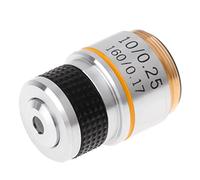 Kit de Accesorios para microscopios Toboganes de microscopio de Laboratorio 4X 10x 40x 100x Lente objetiva acromática for microscopio biológico 185. Portaobjetos de microscopio (Color : 10X)