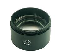 Kit de Accesorios para microscopios WD45 1.5X Microscopio estéreo trinocular Lente Auxiliar de Objetivo Auxiliar 48mm Hilo Portaobjetos de microscopio