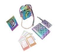 Kit de Accesorios para Mini 12 Camina Instantánea Case + Álbum de Fotos + Marcos + Pase de Embarque SHILL + DIY STACTER, Hilo de Bordado Cuadrado Cuadrado (Azul Morado)