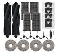 Kit de accesorios para MOVA P10 Pro Gen 2 para p50 Pro Ultra para dreame L40 para x40 para Ultra - Piezas de repuesto con rodillo de goma herramienta de limpieza de bordes de cepillo de limpieza