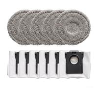 Kit de accesorios para MOVA P10 Pro Ultra para P50 Pro Ultra para Dreame L40 Ultra para aspiradora robot X40 Ultra, 5 fregonas, 6 bolsas de polvo, compatible con robótica para Hoover