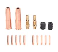 Kit de Accesorios para Soldadura MIG, Boquillas, Tobera, Difusor, Adaptador para Pistola MIG 200/250 M7 - Compatibilidad Amplia, Material de Latón Duradero, Rendimiento Estable