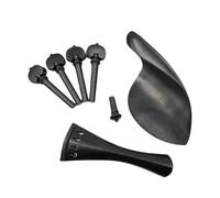 Kit De Accesorios Para Violín Clavijas De Violín De Ébano Mentonera Afinador Cordal Juego De Piezas Para Viola 4/4 Accesorios(3/4)
