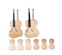 Kit De Accesorios Para Violín Cuerpo De Violín Sin Terminar Tapa Y Fondo De Madera Maciza Diapasón De Ébano Accesorios DIY 1/4(B4/4)