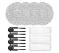 Kit de accesorios para Xiaomi S40 Pro OV71GL incluyendo cepillos laterales Filtros HEPA Fregonas de microfibra - para componentes de repuesto premium para robot limpiadores