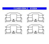 Kit de accesorios, pastilla de freno de disco ATE 13.0460-0504.2
