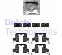 Delphi Kit de montaje de pastillas de freno LX0696 para Peugeot 3008, Mazda 2, CX-5, CX-3