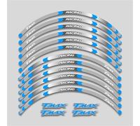 Kit De Accesorios Pegatinas Reflectantes Llantas 15 Pulgadas para Yamaha para TMAX 500 530 560 Calcomanías de protección(Style 3)